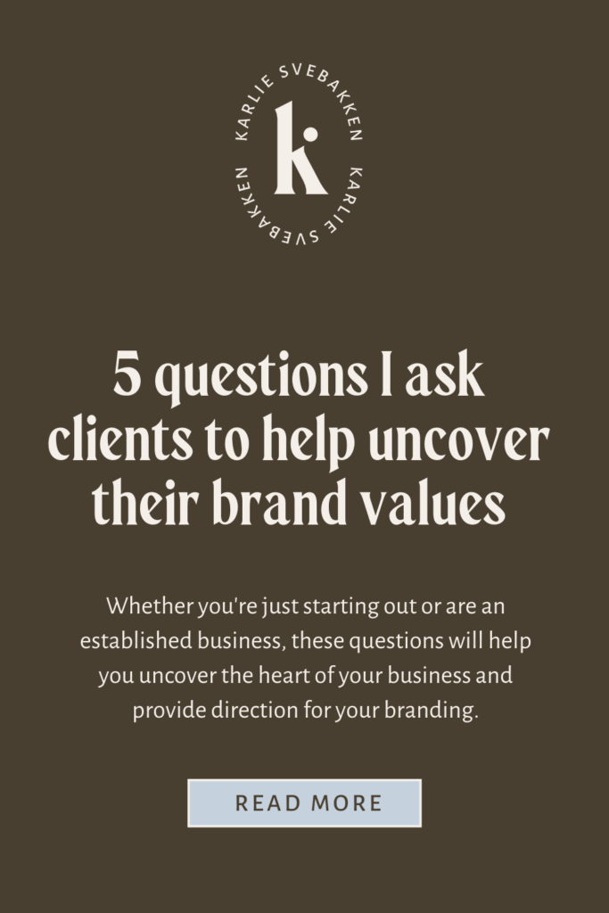 5 questions to uncover your brand values